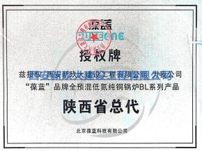 葆藍鍋爐授權(quán)牌